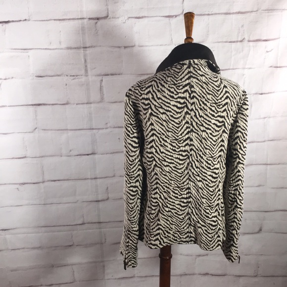 Carlisle Zebra Print Moto Jacket - Picture 7 of 12